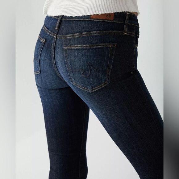 AG Adriano Goldschmied The Stilt Cigarette Leg Dark Wash Jeans Like New Size 28 - Picture 7 of 14